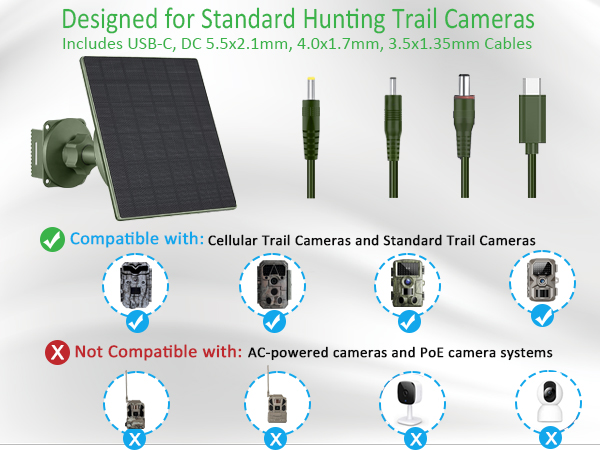trail camera solar panel