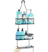 HapiRm Hanging Shower Caddy, Rustproof &amp; Waterproof Shower Organizer with Soap Holder &amp; 4 Hooks, ...