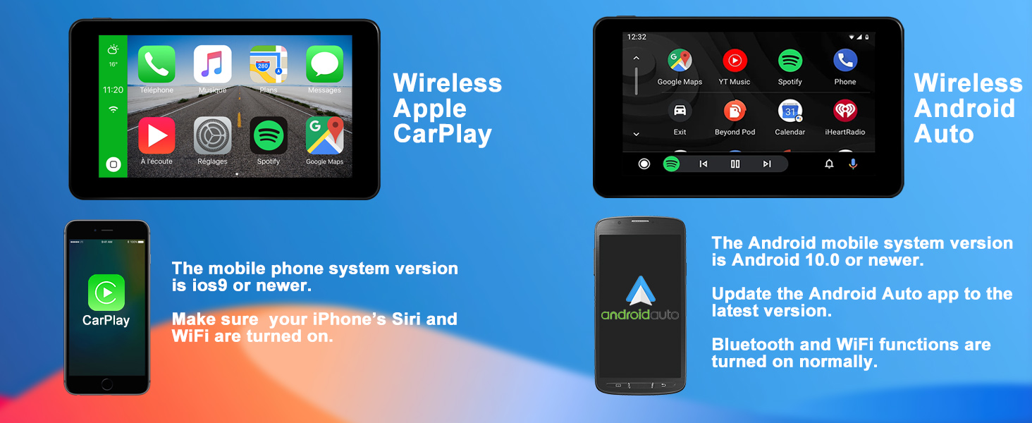 7 inch touch screen FHD for car