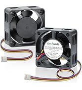 AmRunJe 40mm x20mm PWM 4Pin Computer Fan 12v Brushless Dual Ball Bearing DC Cooling Fan for 3D Pr...