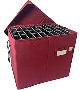 612 Vermont Slim Ornament Storage Box with Adjustable Acid-Free Dividers, Holds 120 Ornaments (SB...
