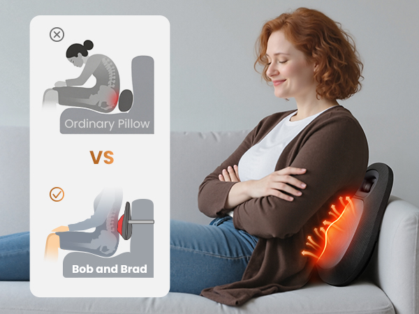 back massager for pain relief deep tissue cordless shiatsu back massager