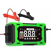6-Amp 12V Smart Car Battery Charger, Battery Maintainer Trickle Charger with Desulfator, Pulse Re...