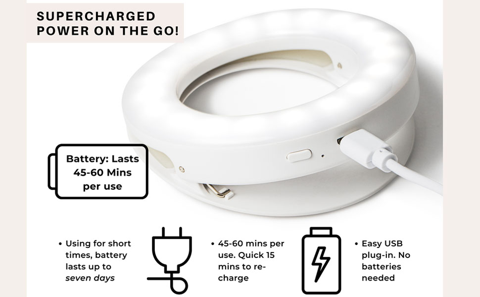small and portable powerful LED ring light