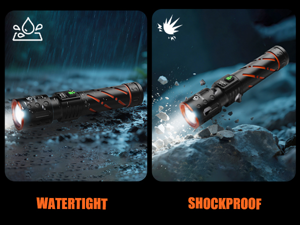 Rechargeable flashlights high lumens