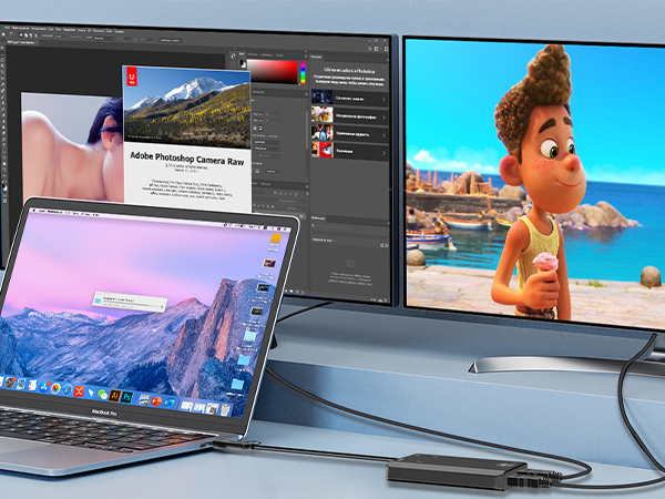 hdmi splitter extended display 2 monitors