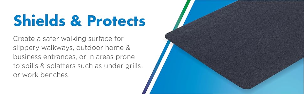 shields and protects