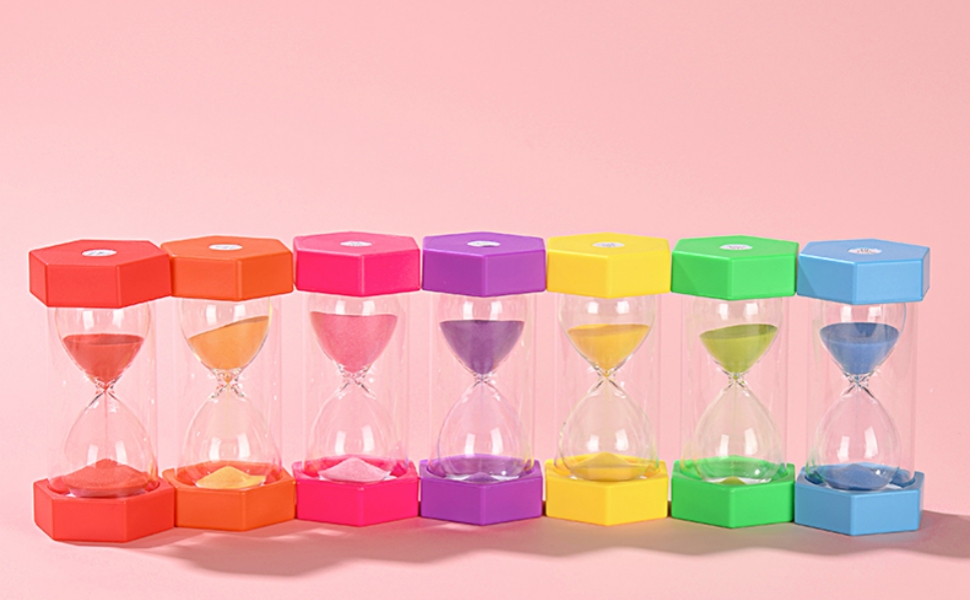 colorful sand timer