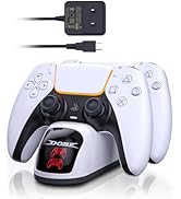 PS5 DualSense Controller Charger, PS5 Controller Charger Station with 5V 3A AC Adapter, Playstati...