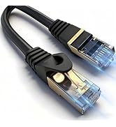 Cat 7 Ethernet Cable (6FT-100FT) Wire core Triple-Shielded SSTP Outdoor Ethernet Patch Cord – 10G...
