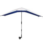 G4Free Double Chair Umbrella for 2 People with Adjustable Clamp, Sun Umbrella for Beach Chair, Re...