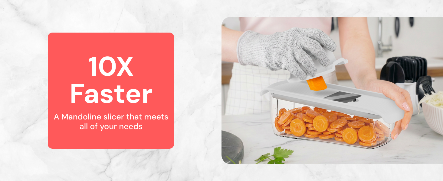 Do more in less time with Fullstar mandoline slicer
