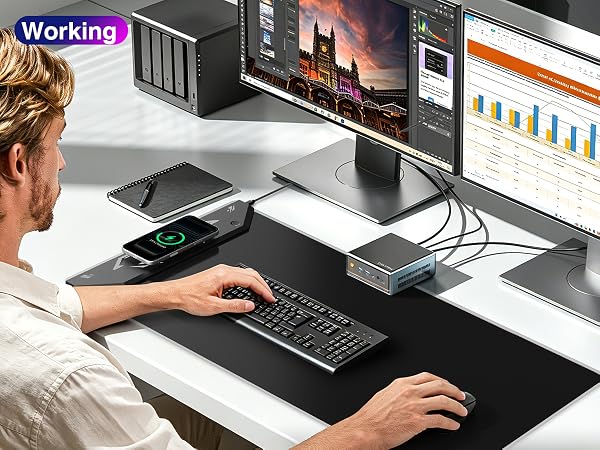RGB Gaming Mouse Pad with Wireless Charging