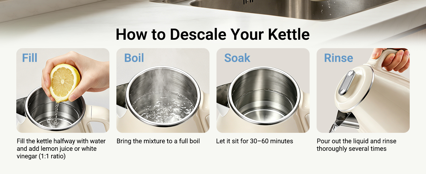 electric tea kettle no plastic