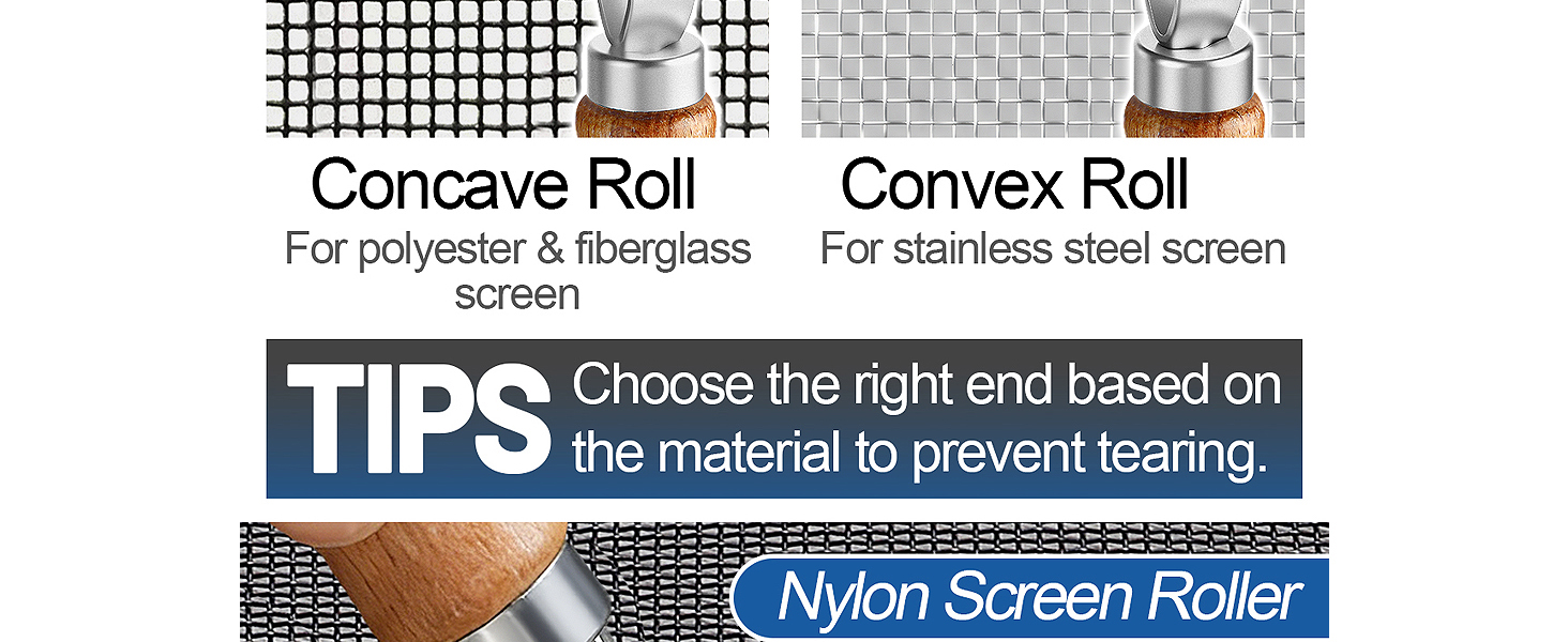 Nylon Ends Screen Roller