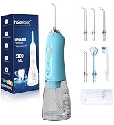 Water Dental Flosser Teeth Cleaner Pick, H2ofloss Cordless Portable Oral Irrigator,5 Mode IPX7 Wa...