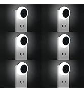 KINUR 6 Pack Night Light, LED Night Lights Plug into Wall with Dusk to Dawn sensors, Plug in Nigh...