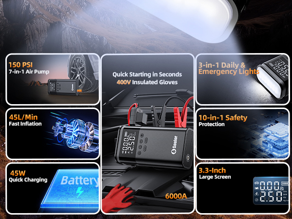 jump starter with air compressor