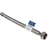 Eastman 18 Inch Water Heater Connector, 3/4 Inch FIP x 1 Inch FIP, Flexible Corrugated Stainless ...