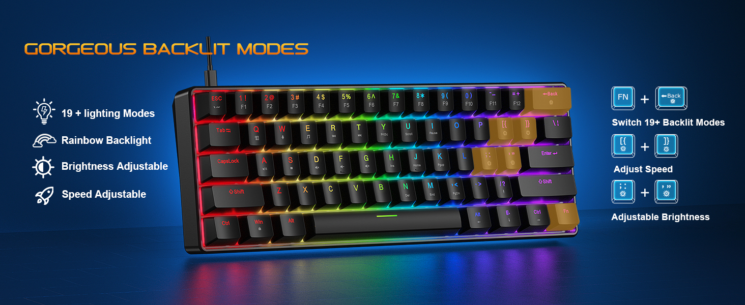 Light up keyboard rgb keyboard and mouse