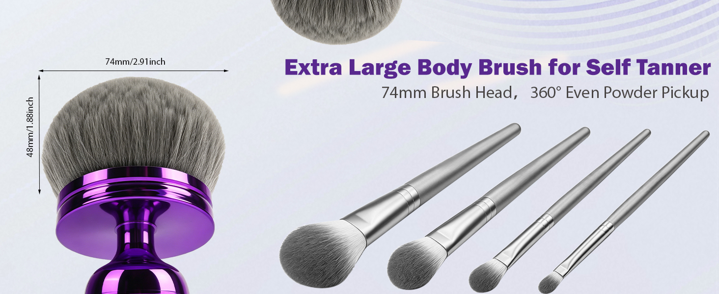 Extra large body brush mackup brushes kabuki brushes