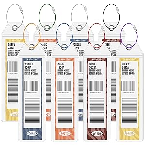 Our cruise luggage tag holders set 