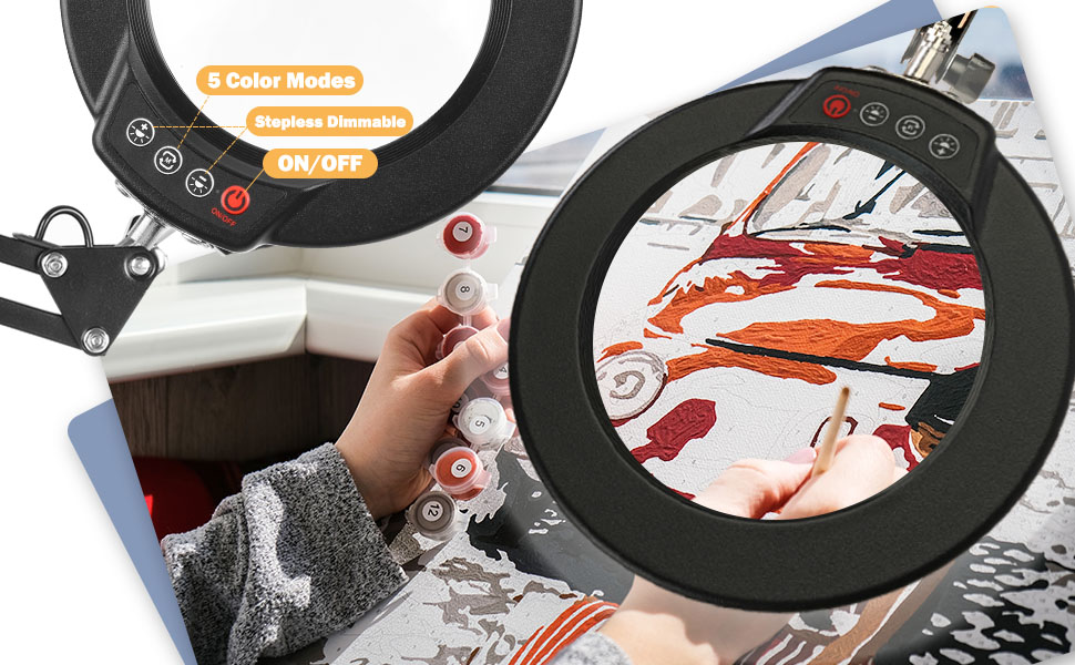 magnifying glass with light hands free