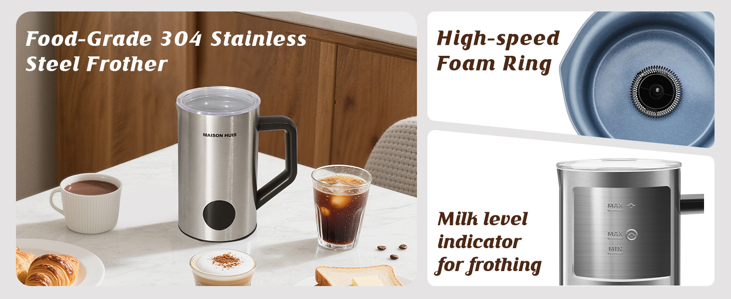 milk frother steamer