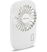 Aluan Handheld Fan Mini Fan Powerful Small Personal Portable Fan Speed Adjustable USB Rechargeabl...