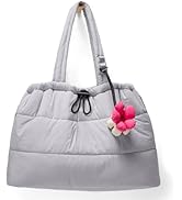 OYLOLA Tote Bag for Women Puffer Tote Bag Quilted Nurse Bag Cute Tote Handbag for Work School Tavel