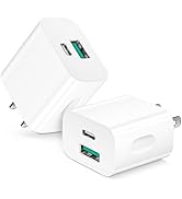 20W USB C Wall Charger Block Boxeroo Dual Port PD Power Delivery Fast Type C Charging Block Multi...