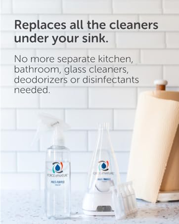 All-in-one cleaner replacing multiple household cleaning products.