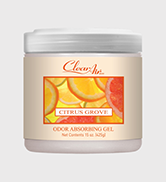 Clear Air Odor Absorber Gel - Air Freshener - Absorbs and Eliminates Odors in Bathrooms, Cars, Bo...