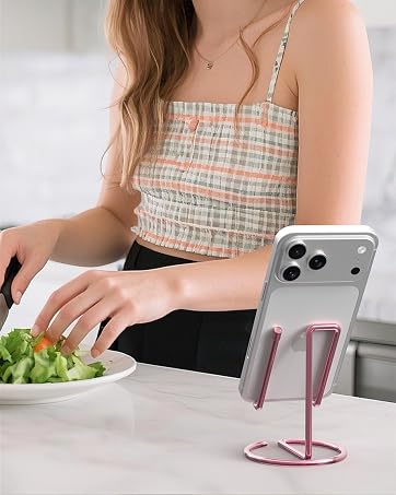 Pink Metal Phone Stand