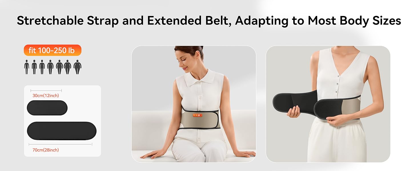 Cordless Heating Pad for Back Pain Relief