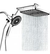 UltrTxenova High Pressure Rain Shower Head with Handheld Spray Combo,10 Sprays Handheld Shower He...