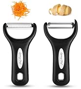 Spring Chef Premium Y &amp; Vegetable Julienne Peeler Set for Kitchen with Stainless Steel Sharp Blad...