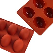 Egg Shape Silicone Molds, 8-Cavity Food-grade Baking Mold 