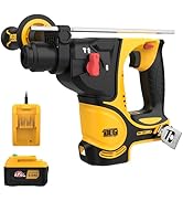 Deglasers 1-1/4 Inch Rotary Hammer Drill, 12V Max SDS-Plus Cordless Electric Hammer, 4800 BPM Bru...