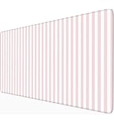 ohisxiacy Pink Striped Desk Mat Cute Pastel XXL Large Gaming Mouse Pad Desk Pad Kawaii Aesthetic ...
