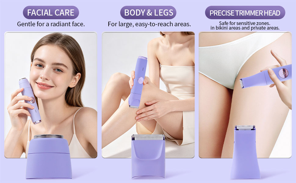 3-IN-1 Bikini Trimmer Electric Razors for Women