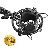 AT2020 Shock Mount - Microphone Mounts Reduces Vibration Noise and Shockmount Improve Recording Q...