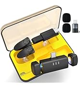 Lumasphere D602 Wireless Lavalier Microphone for iPhone/Android, Lapel Mics with USB-C Plug-Play,...