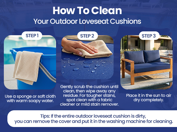 outdoor loveseat cushions