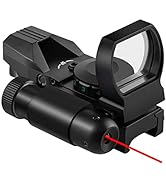 Beileshi Reflex Sight,Adjustable 4 Reticle Styles 5 Brightness Settings Red Green Dot Sight with ...