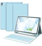 Keyboard Case for iPad Air 11-inch M2 2024/ Air 5th/ 4th Generation- Detachable Bluetooth Keyboar...