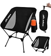 Audoyon Folding Camping Chairs, Adjustable Backpacking Chair, Portable Foldable Beach Chair with ...