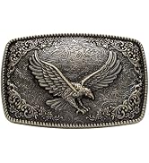 TYWestyles Belt Buckles for men women - Western Cowboy Belt Buckle American Flag and Eagle Belt B...