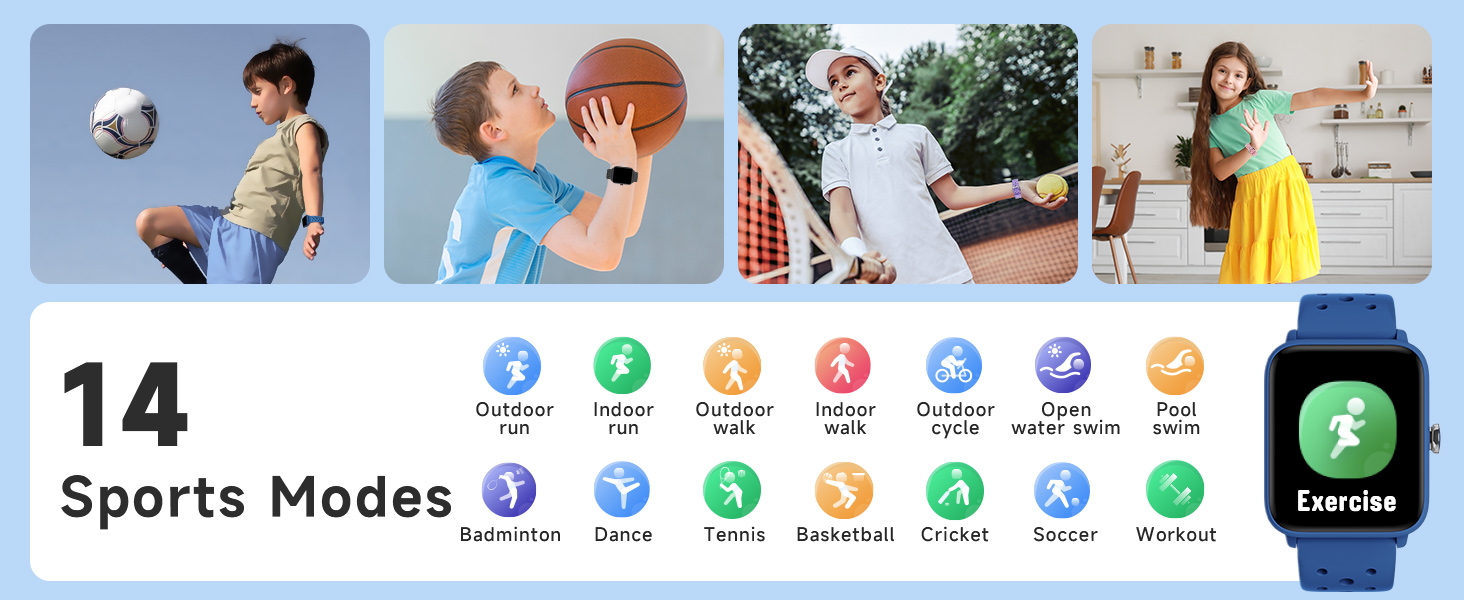 14 Sports modes