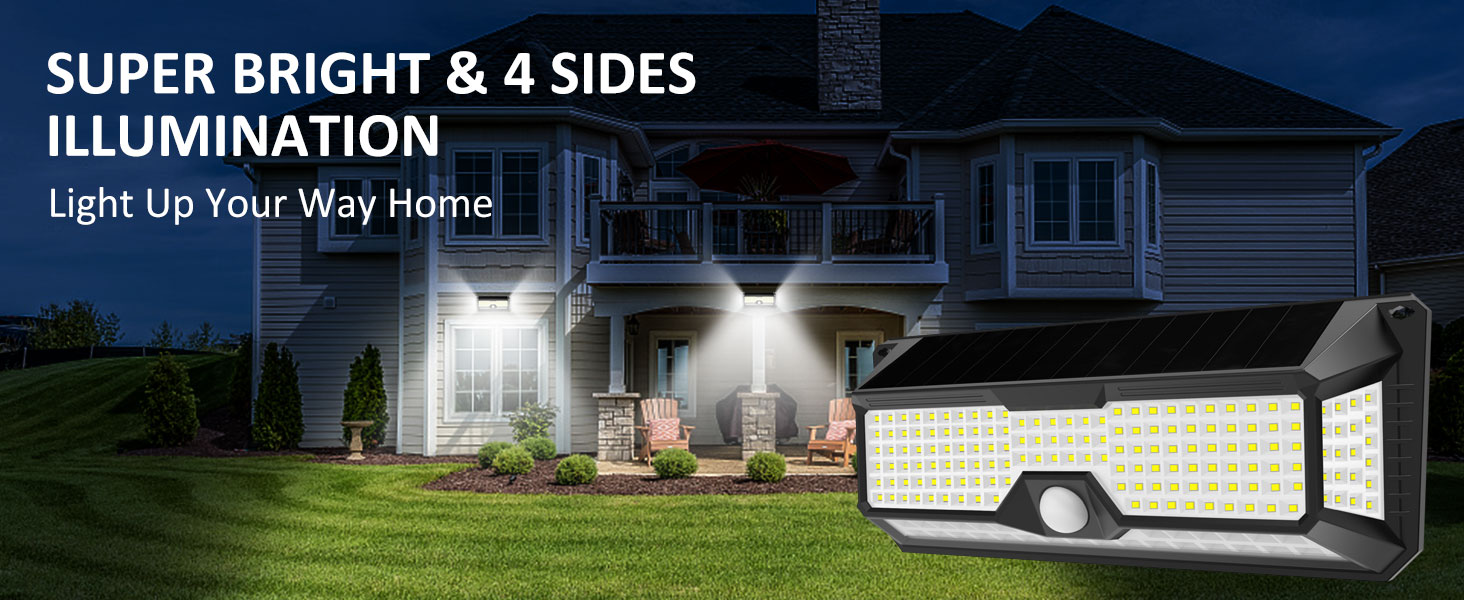 super bright solar outdoor lights motion sensor 